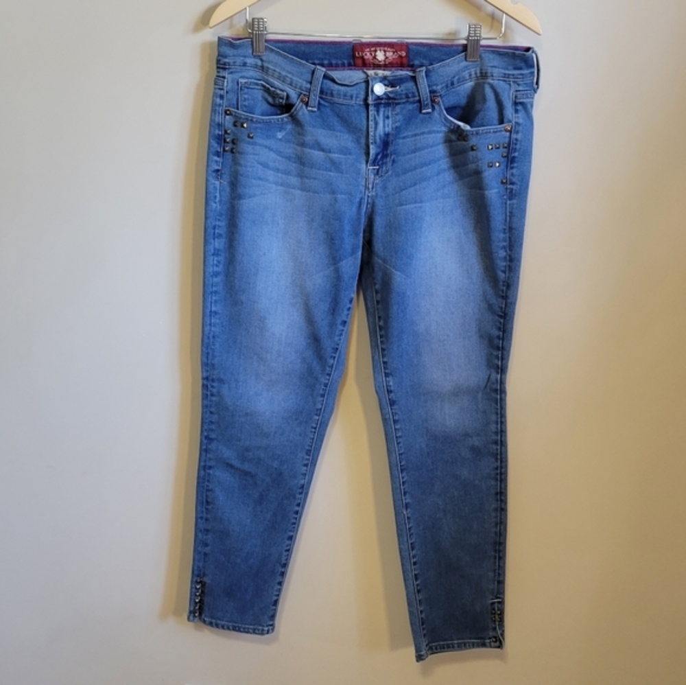Ladies Women’s Denim Lucky Brand Charlie Skimmer Jeans size 12 like new